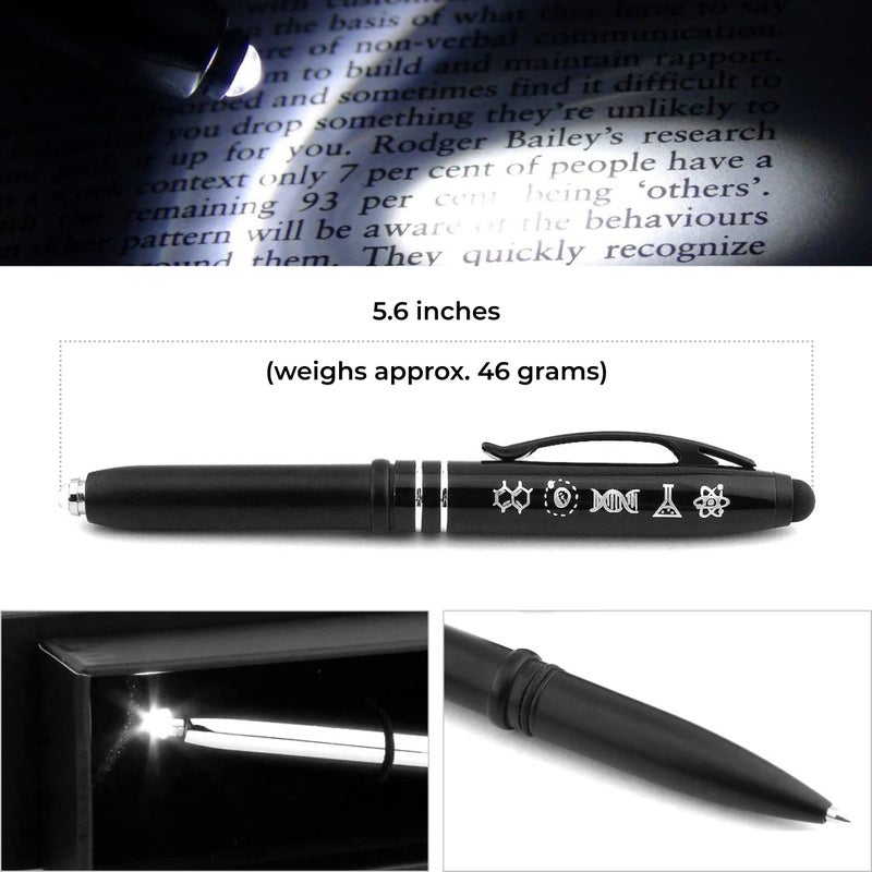Inkstone Symbols of Science - Black Pens with Stylus Tips for Touchscreen, Fine Point Smooth Writing Pens, Inspirational Gifts for Teachers, Journaling, School and Graduation - Image 4